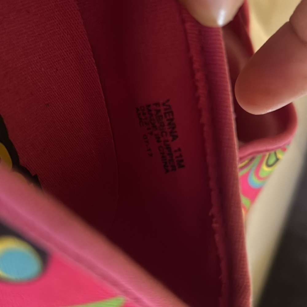 Loudmouth Vienna ladies slip on multi pink sneaker - Picture 7 of 7